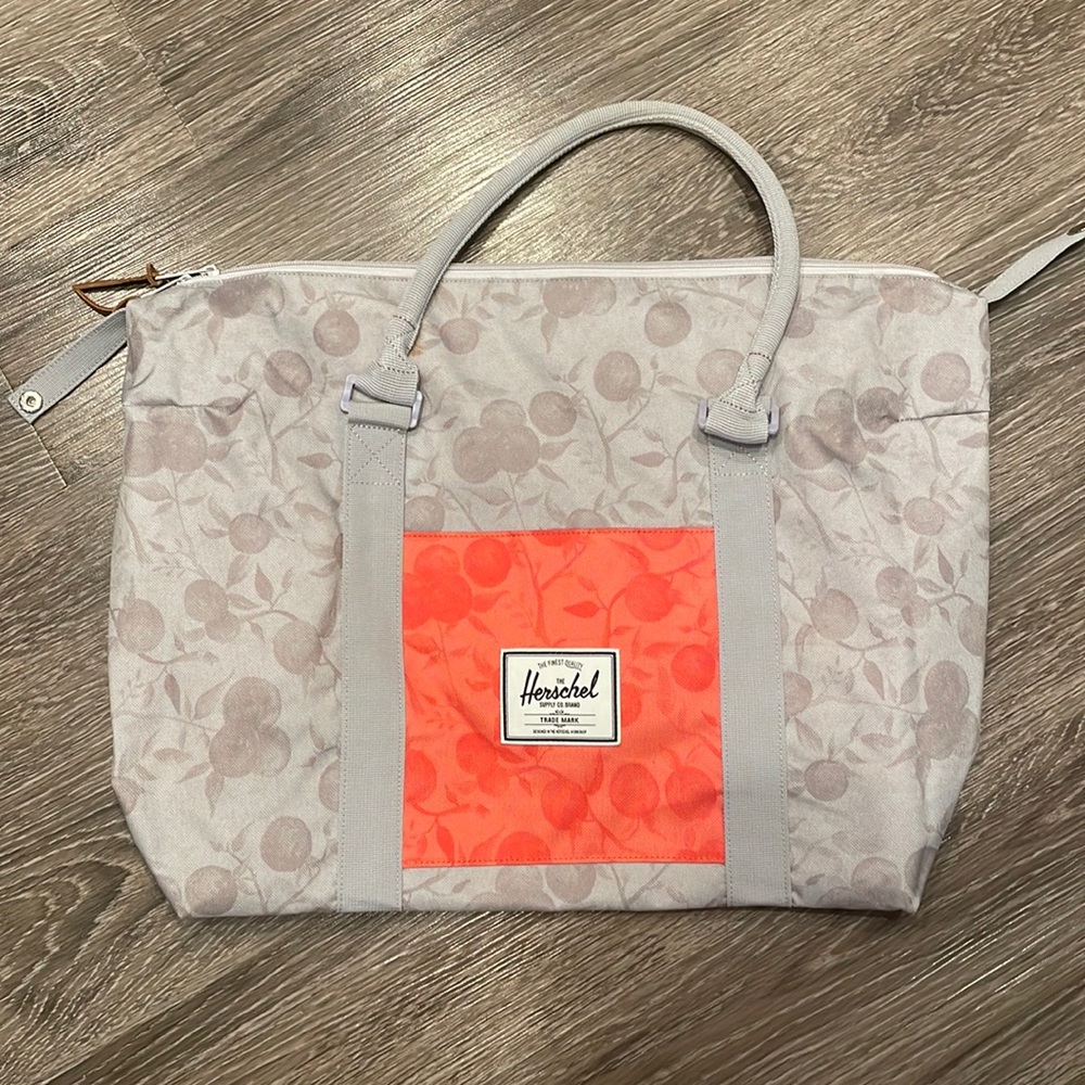 Hershel Supply Company Strand Duffle Bag Purple and Coral Color